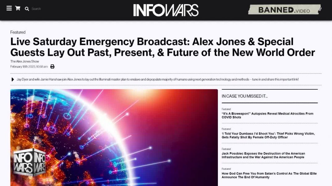 Alex Jones JayDyer  Lay Out Past, Present  Future of the New World Order