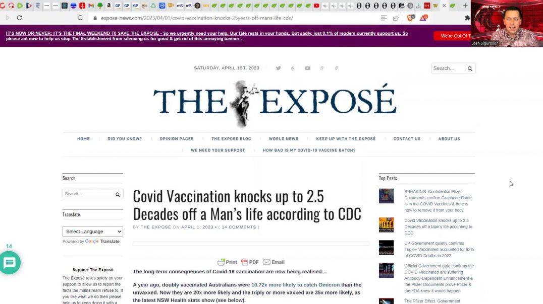 The VAXXED Lose 25 Years Of Life - Government Data CONFIRMS