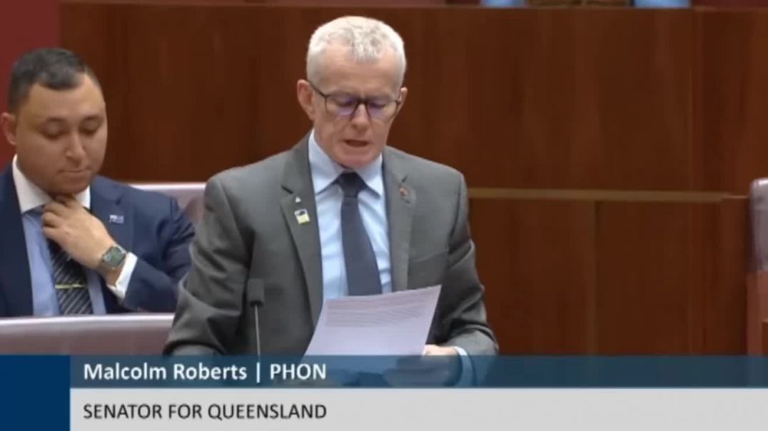 Malcolm Roberts, Senator for Queensland... Deathvaxx Nuremberg 2 Punishment...